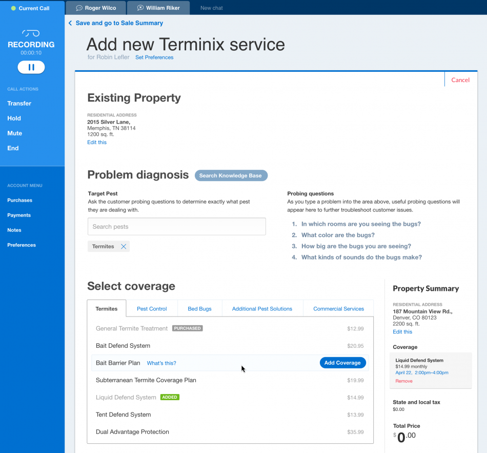 Add service screenshot.