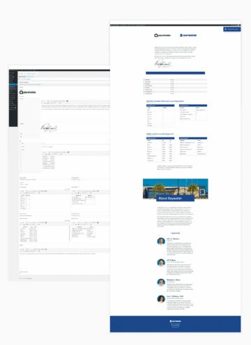 Baywater proposal builder.