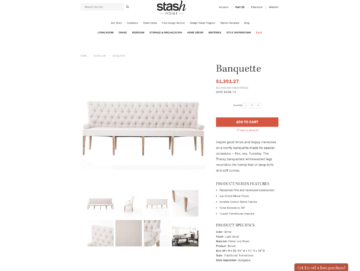 Example product detail page.
