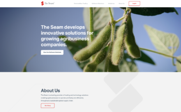 The Seam homepage.